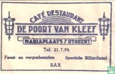Café Restaurant De Poort van Kleef