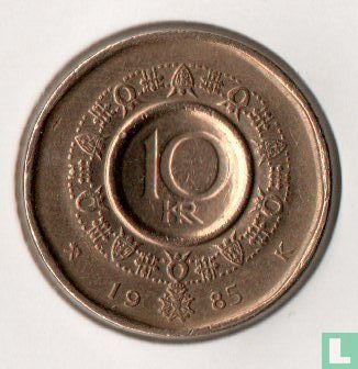 Norwegen 10 Kroner 1985 - Bild 1