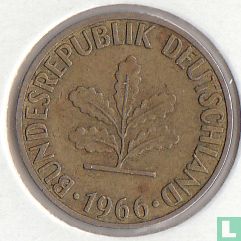 Duitsland 5 pfennig 1966 (F) - Afbeelding 1
