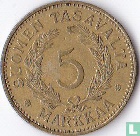 Finland 5 markkaa 1937 - Afbeelding 2