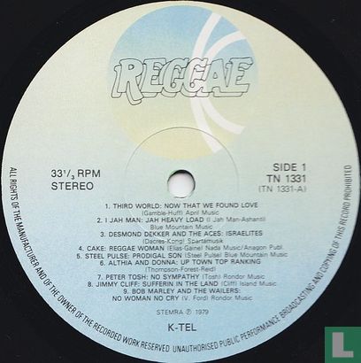 K-Tel Presents Reggae - Afbeelding 3