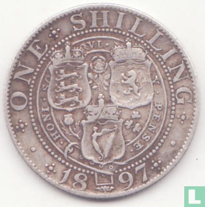 United Kingdom 1 shilling 1897 - Image 1