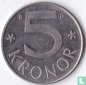 Zweden 5 kronor 1992 - Afbeelding 2