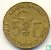 États d'Afrique de l'Ouest 5 francs 1987 - Image 2