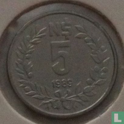Uruguay 5 Nuevo Peso 1989 - Bild 1