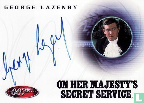 George Lazenby in On her Majesty's secret service