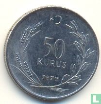 Turkije 50 kurus 1979 - Afbeelding 1