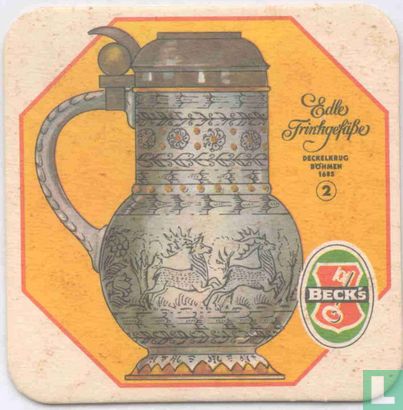 Edle Trinkgefäße 2 Deckelkrug Böhmen 1685  - Image 1