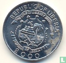 Liberia 5 cents 2000 "Year of the Dragon" - Image 1