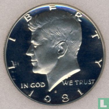 États-Unis ½ dollar 1981 (BE - type 2) - Image 1
