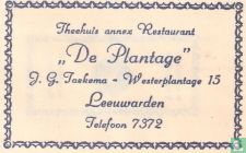 Theehuis annex Restaurant "De Plantage"