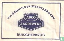 N.V. Groninger Steenfabrieken Adco Aardewerk - Afbeelding 1