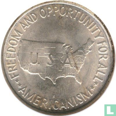 États-Unis ½ dollar 1952 (S) "Booker T. Washington & George Washington Carver" - Image 2