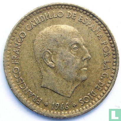 Espagne 1 peseta 1966 (1975) - Image 2