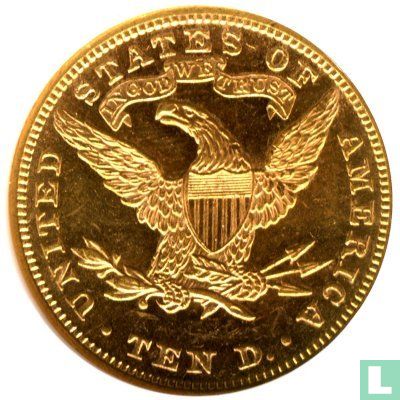 Verenigde Staten 10 dollars 1893 (zonder letter) - Afbeelding 2