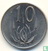 Afrique du Sud 10 cents 1975 - Image 2
