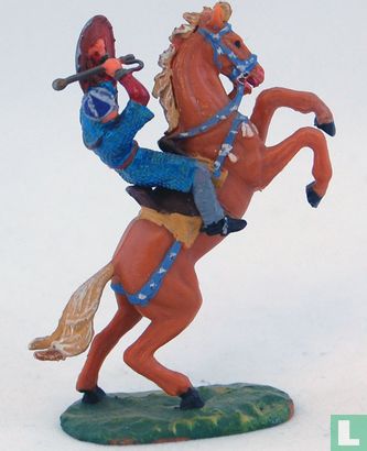 Normandier te paard met strijdknots - Afbeelding 1
