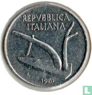 Italy 10 lire 1981 - Image 1