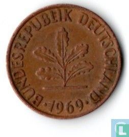 Duitsland 2 pfennig 1969 (J) - Afbeelding 1