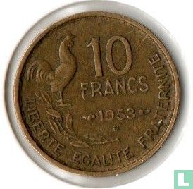 France 10 francs 1953 (with B) - Image 1