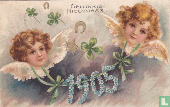 gelukkig nieuwjaar 1905 - Afbeelding 1