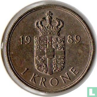 Dänemark 1 Krone 1989 - Bild 1