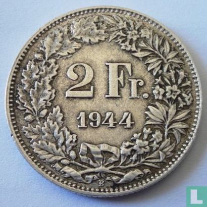 Zwitserland 2 francs 1944 - Afbeelding 1