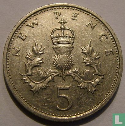 Verenigd Koninkrijk 5 new pence 1979 - Afbeelding 2
