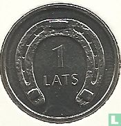 Letland 1 lats 2010 (type 2) "Horseshoe" - Afbeelding 2