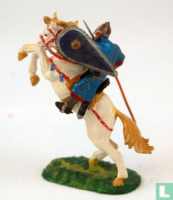 Normandier op stijgerend paard met speer - Afbeelding 2