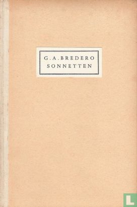 Sonnetten van G.A. Bredero, Amsterdammer  - Afbeelding 1