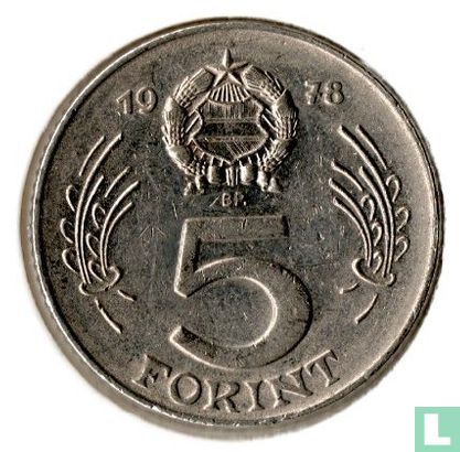Ungarn 5 Forint 1978 - Bild 1