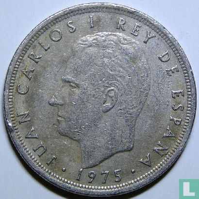 Espagne 5 pesetas 1975 (76) - Image 2