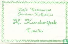 Café Restaurant Stations Koffiehuis H. Korderijnk