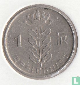 Belgique 1 franc 1959 (FRA) - Image 2