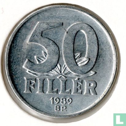 Hongrie 50 fillér 1989 - Image 1