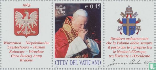Pastoral travels of Pope John Paul II to Poland