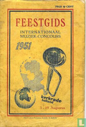 Feestgids Internationaal Muziek-concours 1951 - Image 1