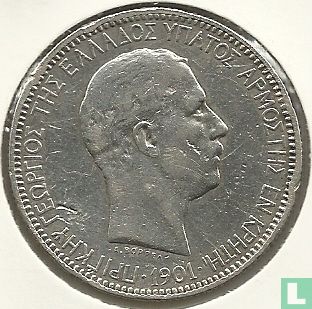 Kreta 5 drachmai 1901 - Afbeelding 1