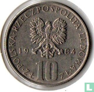 Pologne 10 zlotych 1984 (type 1) - Image 1