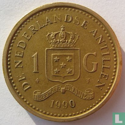 Niederländische Antillen 1 Gulden 1990 - Bild 1