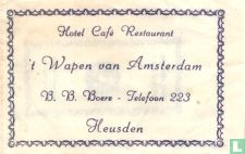 Hotel Café Restaurant 't Wapen van Amsterdam