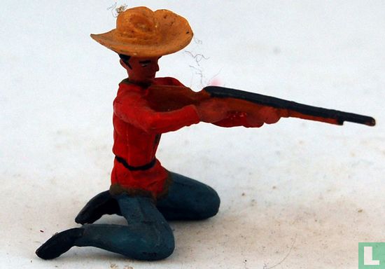 Cowboy zittend schieten - Afbeelding 1