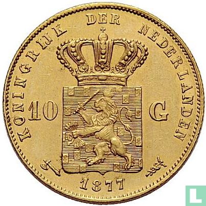 Pays-Bas 10 gulden 1877 - Image 1