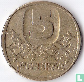 Finlande 5 markkaa 1983 (N) - Image 2