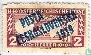 Austrian stamp with overprint