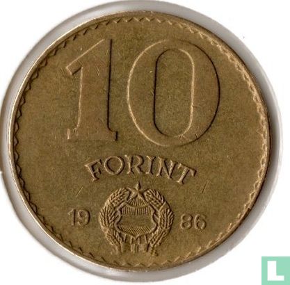 Hongarije 10 forint 1986 - Afbeelding 1
