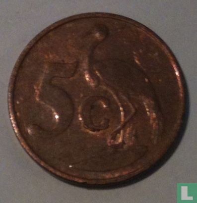 Afrique du Sud 5 cents 1998 - Image 2