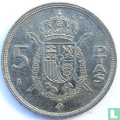 Spanje 5 pesetas 1982 - Afbeelding 2