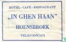 Hotel Café Restaurant "In Ghen Haan"